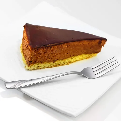 Vista 5 de Bringer Tenedor de postre de acero inoxidable, juego de tenedores pequeños para pasteles/ensaladas, paquete de 12