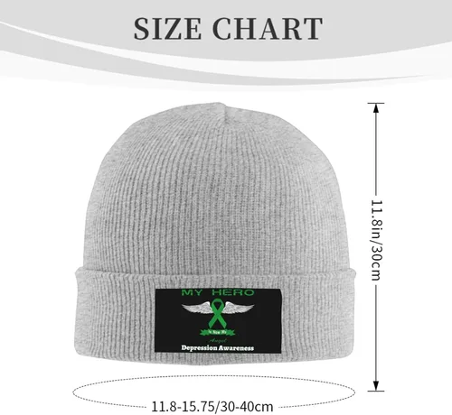 Vista 3 de Beanie Hat Unisex Stretchy Hat Soft Warmth Knit Hat Cap for Men & Women