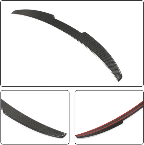 Vista 5 de Alerón trasero de fibra de carbono para BMW Serie 4 G22 G82 M4 2021-2023 430i M440i M440i xDrive Coupe 2 puertas alerón trasero alerón labio