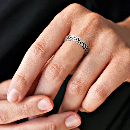 Vista 5 de AeraVida Anillo de plata de ley 925 con diseño de elefantes bohemios Anillo de elefante para mujer de plata de ley Anillos de plata de ley