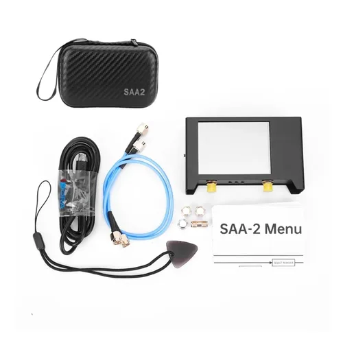Vista 2 de Spectrum Analyzer, NanoVNA V2 Antenna Analyzer 50kHz-3GHz SAA-2 Handheld Vector Network 2.8Inch Built-in 2000mAh Battery Network Analyzer