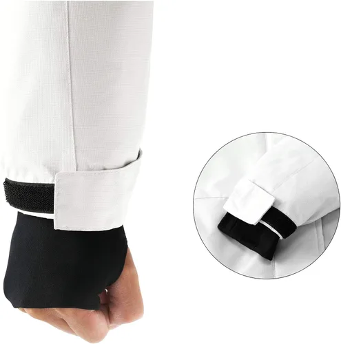 Vista 6 de Mden Chaqueta de esquí impermeable para mujer, resistente al viento, con aislamiento de forro polar