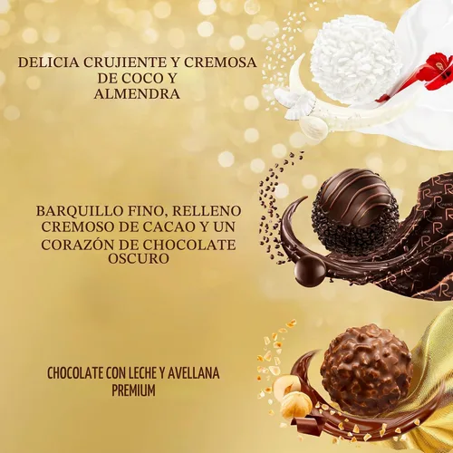 Vista 4 de Ferrero Collection - Confites y chocolates surtidos, caja de regalo de temporada de 12 piezas