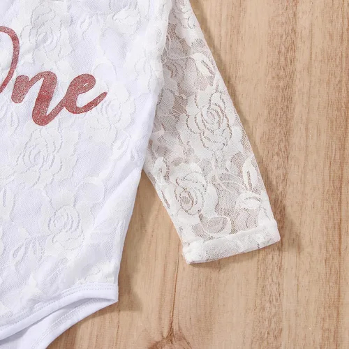 Vista 3 de LYQTloml Conjunto de ropa para bebé niña de primer cumpleaños con falda tutú con diadema