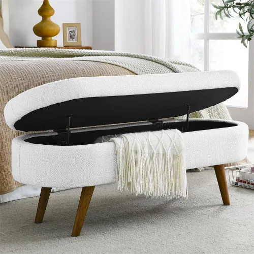Vista 9 de Otomana redonda con patas de metal negro, reposapiés de 22.05 pulgadas de ancho, reposapiés tapizado para sala de estar, dormitorio, entrada