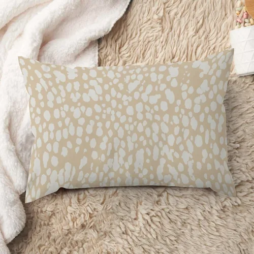 Vista 24 de ArogGeld Funda de cojín lumbar con estampado de leopardo y guepardo negro, funda de almohada para sofá, con manchas de animales marrones y negros