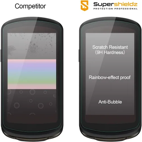 Vista 2 de Supershieldz Protector de pantalla de vidrio templado solar diseñado para Garmin Edge 1040 y Edge 1040, antiarañazos, sin burbujas