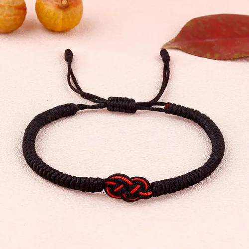 Vista 4 de choice of all Pulseras a juego para parejas, pulseras para parejas, pulseras de protección de cuerda roja, pulseras de promesa para novio, novia