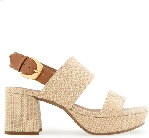 Vista 7 de Sandalias de tacón Aerosoles Camilia para mujer Rafia Natural/Bronceado