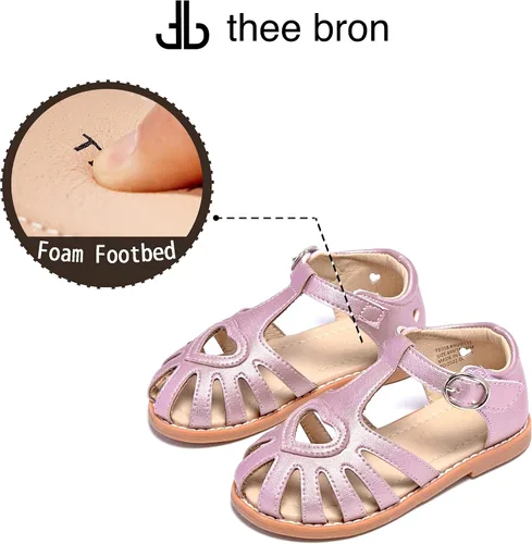 Vista 5 de THEE BRON Sandalias para niñas y zapatos de vestir de verano