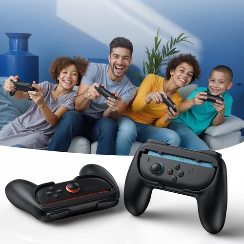 Vista 7 de FASTSNAIL Grips for Nintendo Switch 2 (2025) for Joy-Con 2, Wear-Resistant & Anti-Slip Switch2 Controllers Grips Handle Kit, Switch Holder