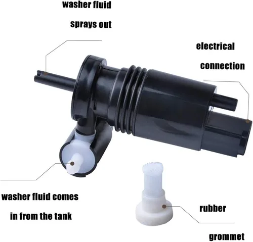 Vista 4 de OTUAYAUTO Kit de repuesto para botella de depósito de líquido limpiaparabrisas para Toyota Corolla 14-19 con manguera y bomba