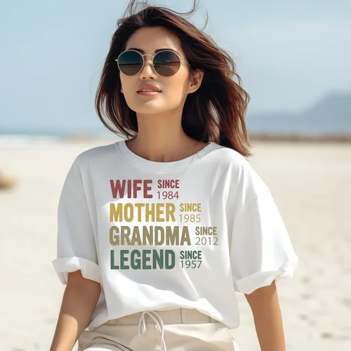 Vista 35 de Sudadera con capucha personalizada con diseño de línea de tiempo de la familia vintage