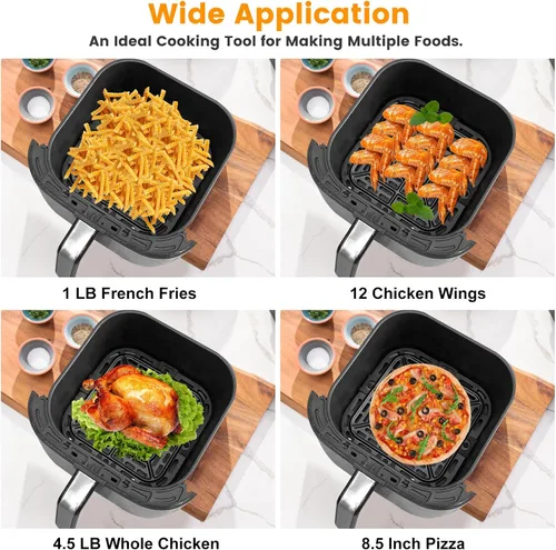 Vista 6 de GWY Piezas de repuesto para freidora de aire para Instant Pot Vortex Plus 6 en 1, horno freidora de aire de 4 cuartos de galón, placa de parrilla