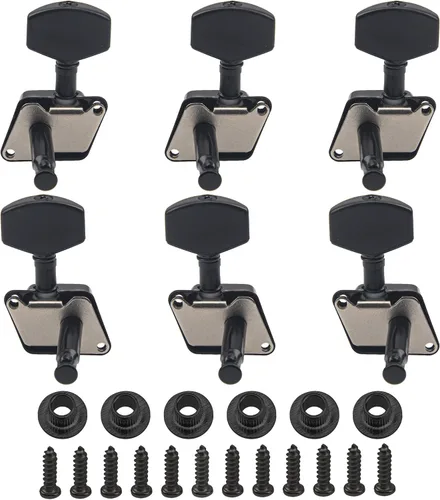 Vista 3 de 6 clavijas de afinación de cuerda semiclosadas Yootones Llaves de afinación, cabezales de máquina, afinadores 3L3R compatibles con Epiphone Les Paul