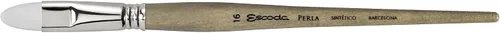 Vista 6 de Escoda Perla Series 1532 Arist - Pincel para acuarela y acrílico, filamento blanco sintético, brillante, tamaño 8