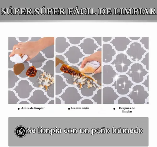 Vista 4 de UMINEUX - Mantel redondo de vinilo ajustable con bordes elásticos y reverso de franela, funda de mesa redonda impermeable, fácil de limpiar