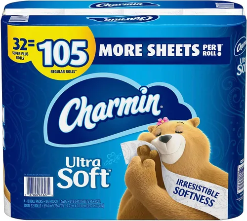 Vista 27 de Charmin Papel de baño ultra suave 16 rollos dobles = 32