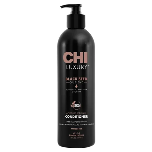 Vista 9 de CHI Acondicionador de reposición de humedad de aceite de semilla negra de lujo, 12 onzas líquidas