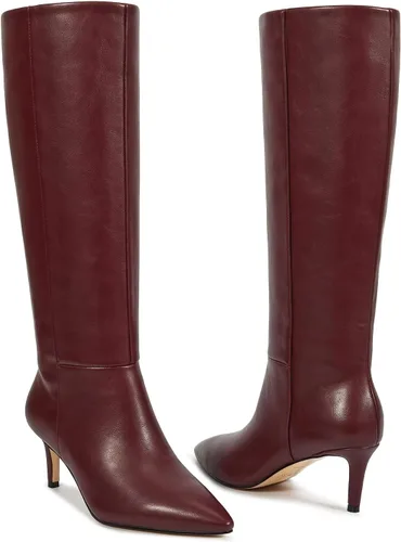 Vista 53 de wetkiss Botas altas hasta la rodilla para mujer, con tacón de gatito y diseño de punta puntiaguda, clásicas y sexys