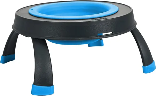 Vista 13 de Dexas Comedero elevado para mascotas, pequeño, capacidad de 1.5 tazas, azul, cuenco elevado para alimentos y agua para mascotas