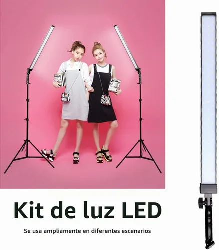 Vista 6 de Kit de iluminación LED para estudio de fotografía de 23.62