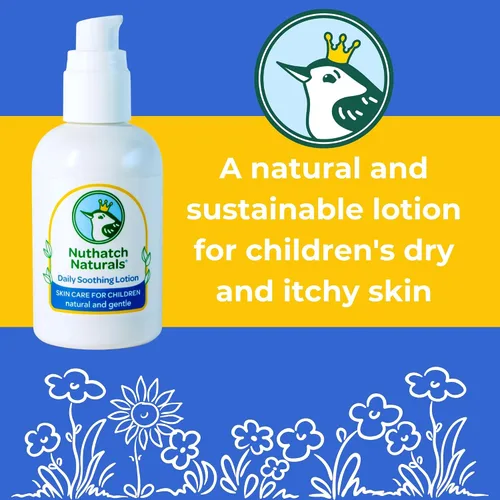 Vista 4 de Loción para niños, hidratante natural de uso diario, a base de plantas, loción calmante hidratante y no tóxica para niños, probada por dermatólogos