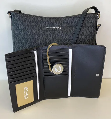 Vista 4 de Michael Kors Jet Set - Paquete de bandolera grande de viaje con gancho triple para cartera