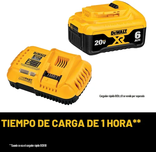 Vista 5 de DeWalt DCB206-2 20V máx 6.0Ah batería de ion de litio, 2