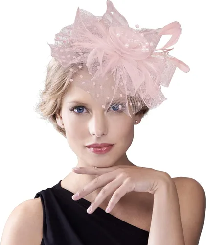Vista 4 de Amazer Fascinators for Women Tea Party, Fascinator Headband for Women Tea Party Hats, Kentucky Derby Hats for Women Girl