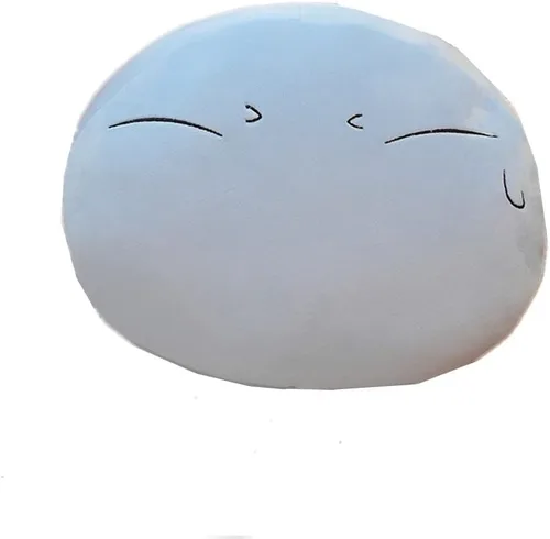 Vista 9 de Muñeco de peluche de anime de Slime, almohada de peluche, almohada de juguete, regalos (Enojado, 28 cm)