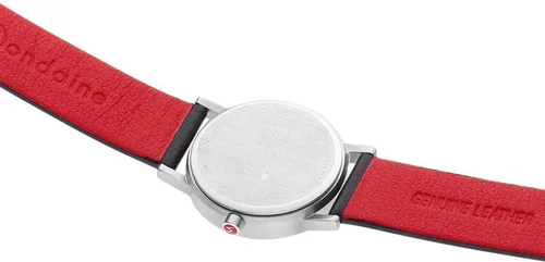 Vista 2 de Mondaine Reloj negro de cuarzo suizo con pantalla analógica A658.30323.16OM SBB para mujer, Blanco