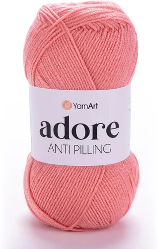 Vista 34 de 1 madeja YarnArt Adore, hilo antipilling, 100% acrílico antipilling, 100 g (3.5 oz), 280 m (306 yd), 3: Light-DK, Verde bebé - 358