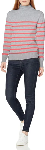 Vista 3 de Tienda Essentials Suéter de manga larga 100 algodón con cuello redondo para mujer