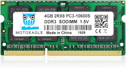 Vista 15 de Motoeagle DDR3-1066 SODIMM 8GB Kit (2X4GB) 2Rx8 PC3 8500 8500S 4GB DDR3 1066MHz 1067MHz CL7 204-Pin 1.5V Non-ECC Unbuffered Laptop Memory RAM Modules