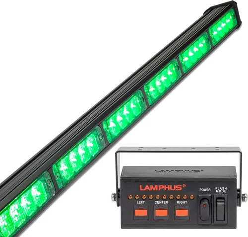 Vista 46 de lamphus SolarBlast sbls64 29" 24 W LED Advertencia Tráfico de Emergencia Advisor – Barra de luz ámbar azul, Azul