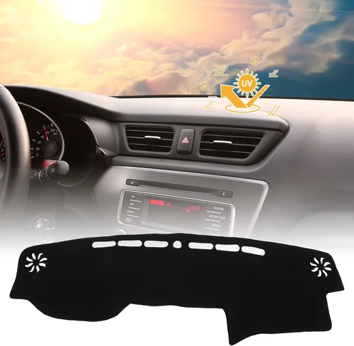 Vista 2 de X AUTOHAUX Cubiertas de tablero para Toyota 4Runner 2010-2022 Alfombrilla antideslizante para salpicadero