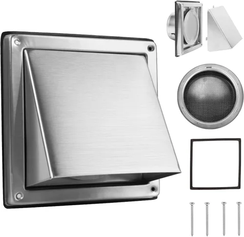 Vista 12 de FRESH SPEED - Salida de ventilación de pared externa de 4 pulgadas con solapa acolchada antirretorno
