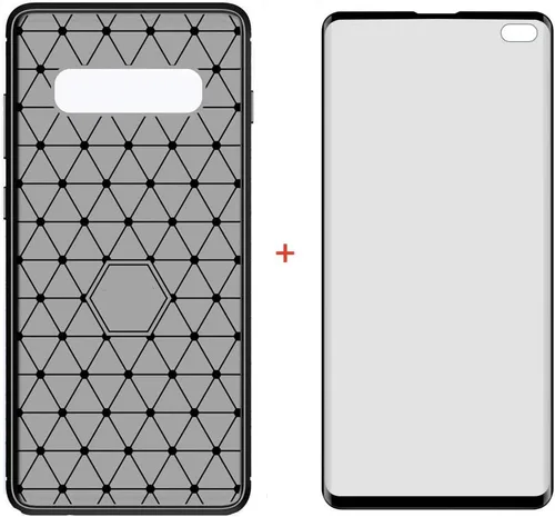 Vista 2 de Asuwish Funda de teléfono para Samsung Galaxy S10 Plus con protector de pantalla de vidrio templado y accesorios para celda, delgada y suave