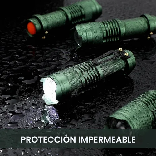 Vista 5 de Fumete 20 Piezas Linterna LED Mini 3 Modos Antorcha Táctica Pequeña Resistente al Agua Linterna de Bolsillo con Enfoque Ajustable Linterna Tipo