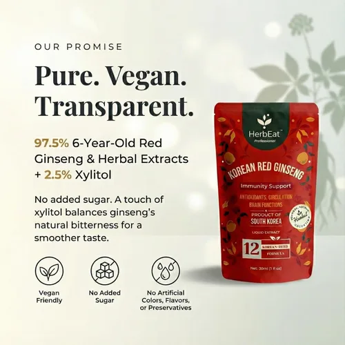 Vista 4 de Extracto líquido de ginseng rojo coreano, 11 mg de ginsenósidos, Panax de 6 años de edad, para apoyo energético y inmunológico, formulado por Dr.
