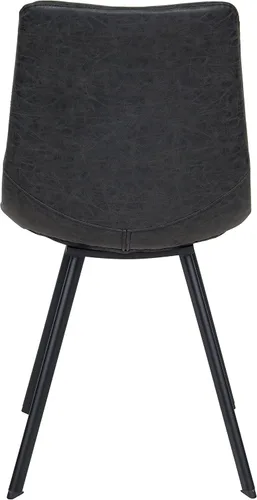Vista 6 de LeisureMod Markley - Silla de comedor, color negro carbón