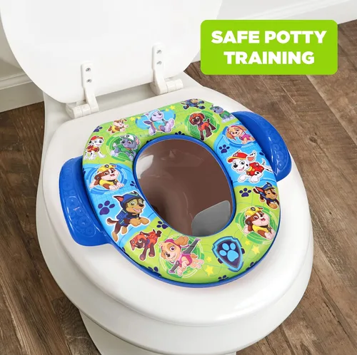 Vista 7 de Nickelodeon PAW Patrol "Mission Paw" - Asiento suave para ir al baño y asiento de entrenamiento para ir al baño, cojín suave, entrenamiento para ir