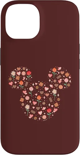 Vista 4 de iPhone 13 Pro Max Disney Mickey Mouse Icon Fill Chocolates Flowers Hearts Love Case