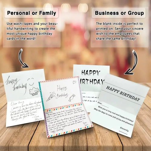 Vista 5 de feela Tarjetas de cumpleaños a granel, paquete de 40 diseños de 40 diseños, caja surtida de tarjetas de feliz cumpleaños con 40 sobres en blanco, 48
