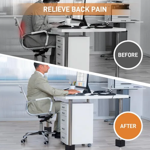 Vista 6 de Elevadores para muebles de cama, bloques de elevación ajustables, pilotes de 1.5, 3, 4 y 6 pulgadas, resistentes para cama, sofá, escritorio, mesa
