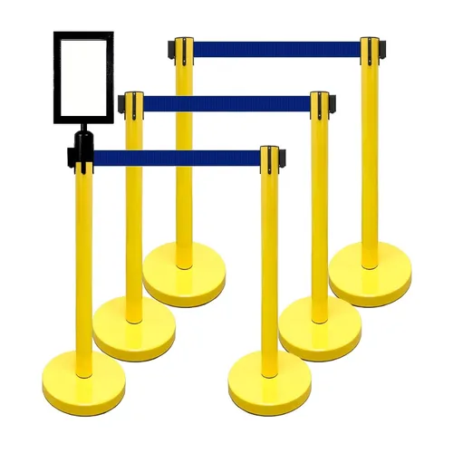 Vista 38 de VIP Crowd Control - Juego de barreras de seguridad con cinturones retráctiles, 91 cm de altura, cinturón de 198 cm y soporte de pared Cinturón
