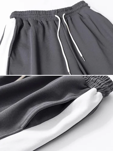 Vista 5 de Pantalones cortos deportivos para hombre de 9 pulgadas con bolsillos profundos para correr, deportes, senderismo, gimnasio, trotar, uso diario