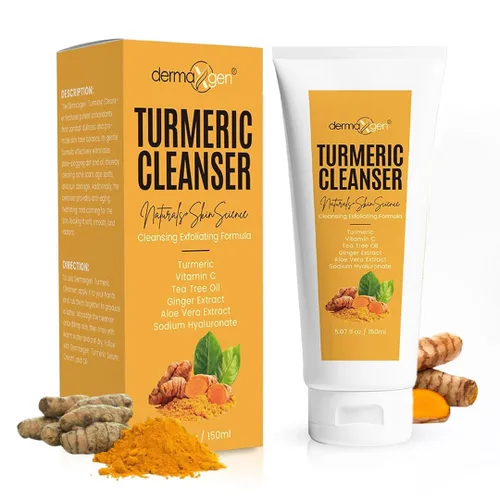 Vista 11 de Crema Facial de Cúrcuma con 30% de Vitamina C – Potenciador de Brillo, Hidratante Antienvejecimiento y Reparador de la Piel para Manchas Oscuras