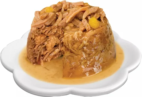 Vista 4 de Catit Cena de pollo con carne de res y calabaza - Alimento húmedo hidratante y saludable para gatos de todas las edades